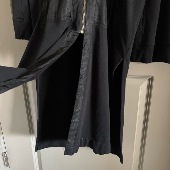 Young Fabulous & Broke YFB Black Long Full Zip Hoodie Duster Cardigan Jacket - Picture 5 of 9